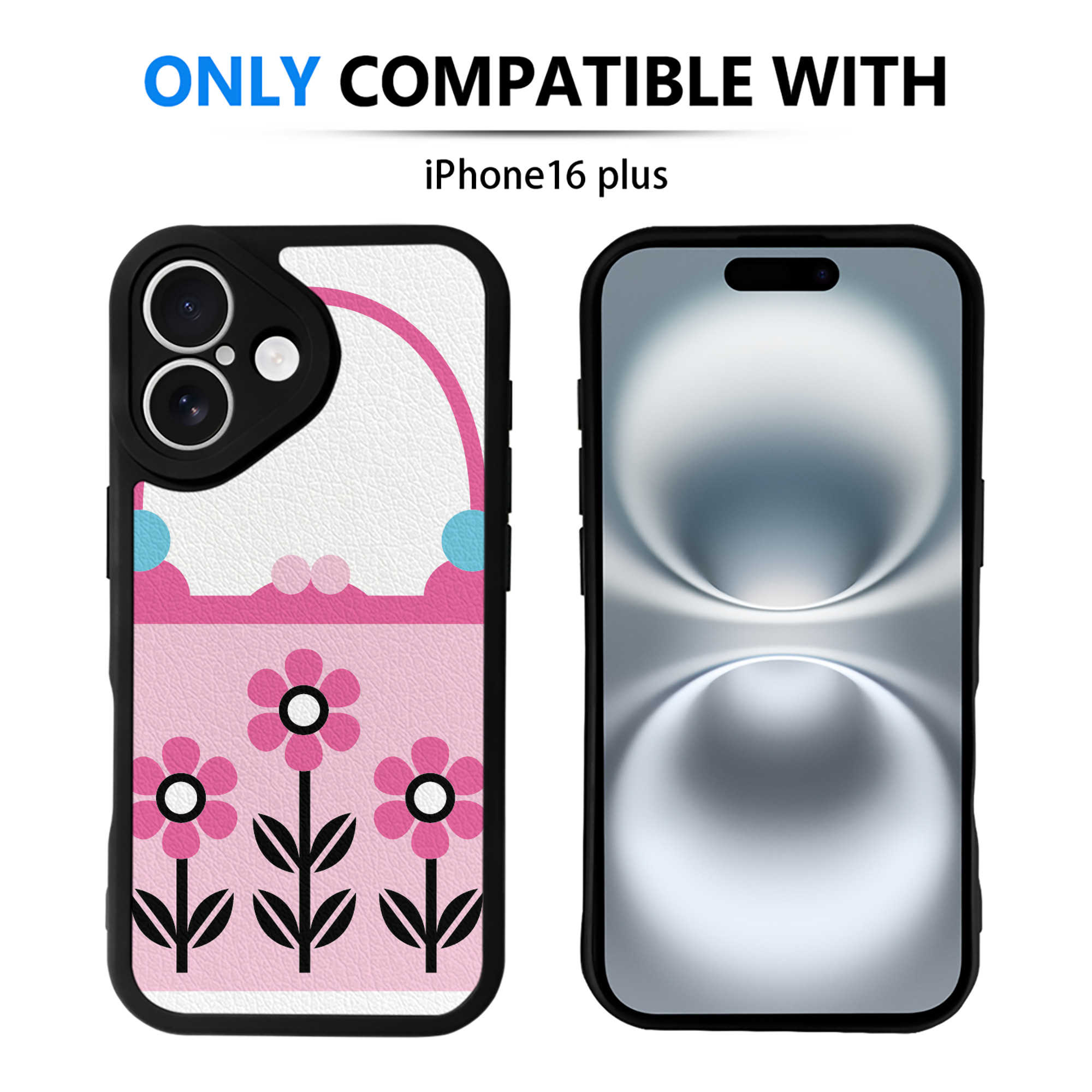 （画像用） Hello Kitty ハローキティ 【iPhone 16シリーズ対応】シリコンスマホケース（レザー調） 材質：シリコン